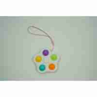 Jucarie antistres simple dimple fidget toy spinner cu 5 buline, Alb