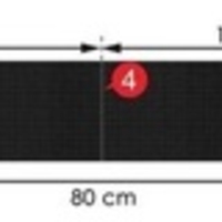 Accesorii auto suport pentru portbagaj, 80 CM, Negru