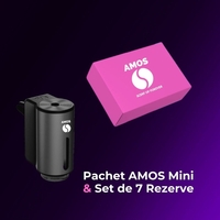 Set Amos Mini: set parfumuri Roz + 1 difuzor mini gri inchis