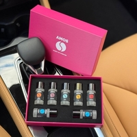 Set Amos Mini: set parfumuri Roz + 1 difuzor mini gri inchis