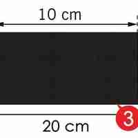 Suport pentru portbagaj, 20 cm, negru