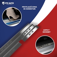 Protectie praguri usi inox Skoda Octavia fabricatie 2004-2013, caroserie Combi