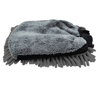 Pachet prosop gri microfibra ultra absorbant AMOS fluffy 1000 GSM 60*80cm + manusa gri CADOU