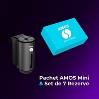 Set Amos Mini: set parfumuri Turcoaz + 1 difuzor mini gri inchis