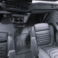 Tapis de voiture Volkswagen T7 Caravelle, fabrication 2025 - présent, carrosserie van 2 places, tunnel inclus | 906226