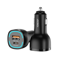 Încărcător auto  TOROUP TC-05AC – PD20W + QC3.0 18W, 38W Max