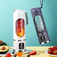 Blender portabil electric 450ml pentru smoothie si shake, reincarcabil USB Type-C, mov