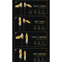 Cablu date textil 4 in 1