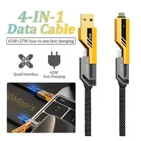 Cablu date textil 4 in 1