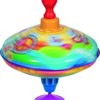 Titirez metalic cu pompă și sunet goki „Sun Swirl”, 18.5 cm, 12 luni+