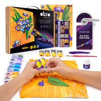 Okto Sensory Art - Set pictură 3D cu argilă ușoară „Irises”