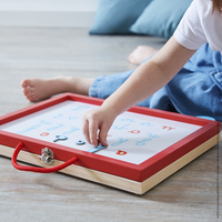 Joc educativ cu magnet, Janod, literele de mana, 3 ani+