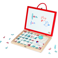 Joc educativ cu magnet, Janod, literele de mana, 3 ani+