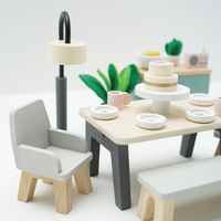 Mobilier casuta papusi, Le Toy Van, dining room, 18 piese, din lemn