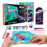 Set Creativ Tablou 3D OKTO Sensory Art - Crapi Koi, 30 x 40 cm