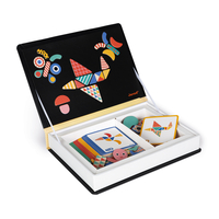 Joc educativ magnetic, Janod, Magneti'book Forme, 73 piese, 3 ani+