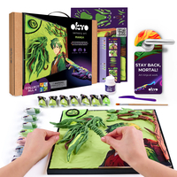 OKTO Sensory Art - Set pictură 3D cu argilă ușoară, Manga Ground (29x29 cm)