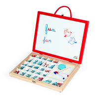 Joc educativ cu magnet, Janod, literele de mana, 3 ani+