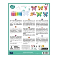 Kit Creativ Carusel Vitraliu pentru Copii, Sentosphere - Fluturi Multicolori