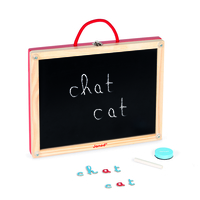 Joc educativ cu magnet, Janod, literele de mana, 3 ani+