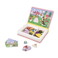 Joc educativ magnetic, Janod, Magneti'book Printese, 62 piese, 3 ani+