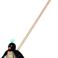 Jucărie de Împins din Lemn, Pinguinul Pablo,Goki,  18 luni+