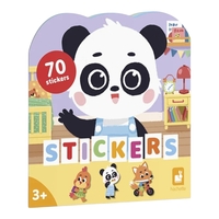 Caiet creativ cu stickere Ziua mea Janod,3 ani+