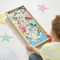 Joc Pinball din lemn Janod Applepop ,joc de îndemânare pentru copii, 5 ani+
