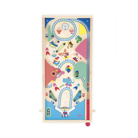 Joc Pinball din lemn Janod Applepop ,joc de îndemânare pentru copii, 5 ani+