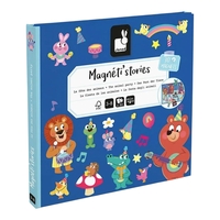 Joc magnetic Magnéti'stories Petrecerea animalelor Janod, 3-8 ani
