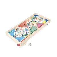 Joc Pinball din lemn Janod Applepop ,joc de îndemânare pentru copii, 5 ani+