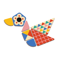 Joc educativ magnetic, Janod, Magneti'book Forme, 73 piese, 3 ani+
