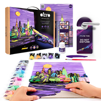 Set pictură senzorială 3D cu argilă ușoară OKTO „New York Skyline”, 30 x 40 cm