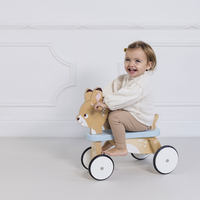 Bicicleta din lemn, Le Toy Van, Ride on Deer, 4 roti, 12 luni +
