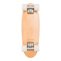 Skateboard din lemn pentru copii Banwood, model Mini Cruiser Retro, cu roti moi si rulmenti ABEC-7, Rosu, 3 ani+
