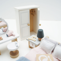Mobilier pentru casuta, Le Toy Van, dormitor Daisylane, roz, din lemn