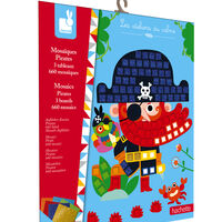 Set educativ, Janod, Pirati, mozaic, 3 carduri