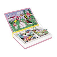 Joc educativ magnetic, Janod, Magneti'book Printese, 62 piese, 3 ani+