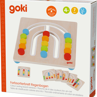 Tabla de sortat culori curcubeu Goki,4 ani +