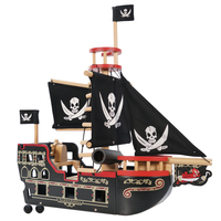 Jucarie din lemn, Le Toy Van, corabia piratilor, neagra