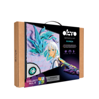 Set pictura 3D cu argila usoara Manga AIR, dimensiuni 29x29 cm, Okto Sensory Art