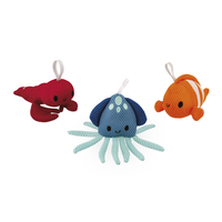 Jucarii pentru baie, Janod, set 3 animale marine, 10 luni+