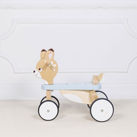 Bicicleta din lemn, Le Toy Van, Ride on Deer, 4 roti, 12 luni +
