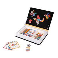 Joc educativ magnetic, Janod, Magneti'book Forme, 73 piese, 3 ani+