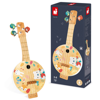 Mandolina din lemn, Janod, multicolor