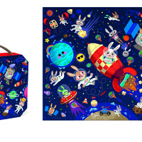 Puzzle racheta, Janod, 54 piese, 5 ani+