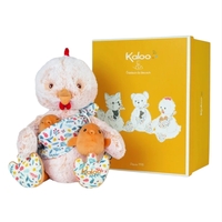 Jucarie de plus Kaloo, Cocosul Paul cu pui in marsupiu din muselina, colectia Linoo, 33 cm, 0 luni+