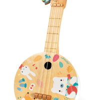 Mandolina din lemn, Janod, multicolor