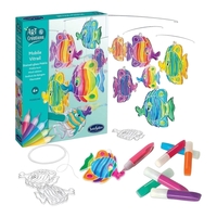 Kit Creativ Carusel Vitraliu pentru Copii, Sentosphere - Pești Colorați