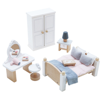 Mobilier pentru casuta, Le Toy Van, dormitor Daisylane, roz, din lemn